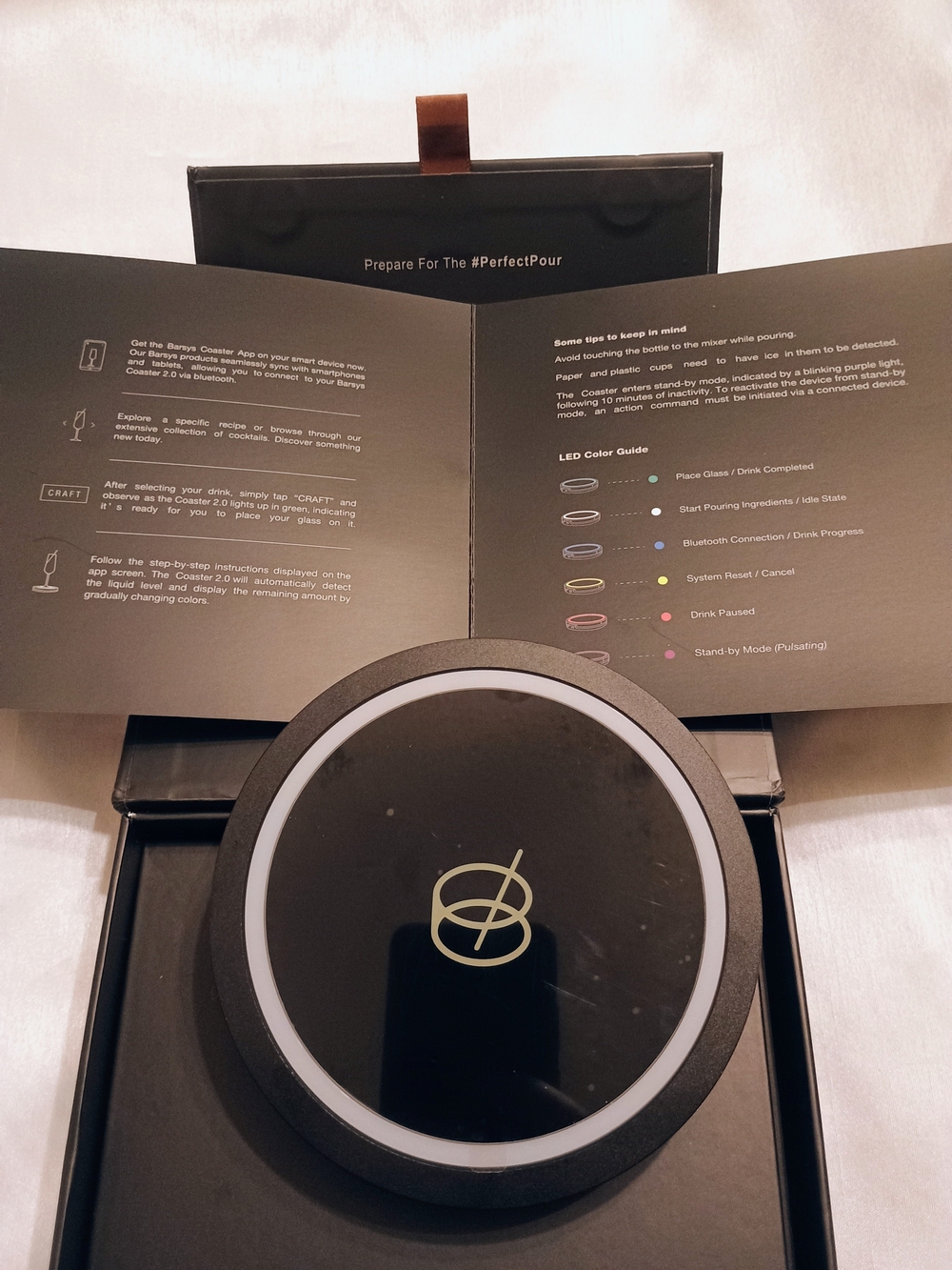 Barsys°  Coaster 2.0 Smart Beverage Coaster - NEW -